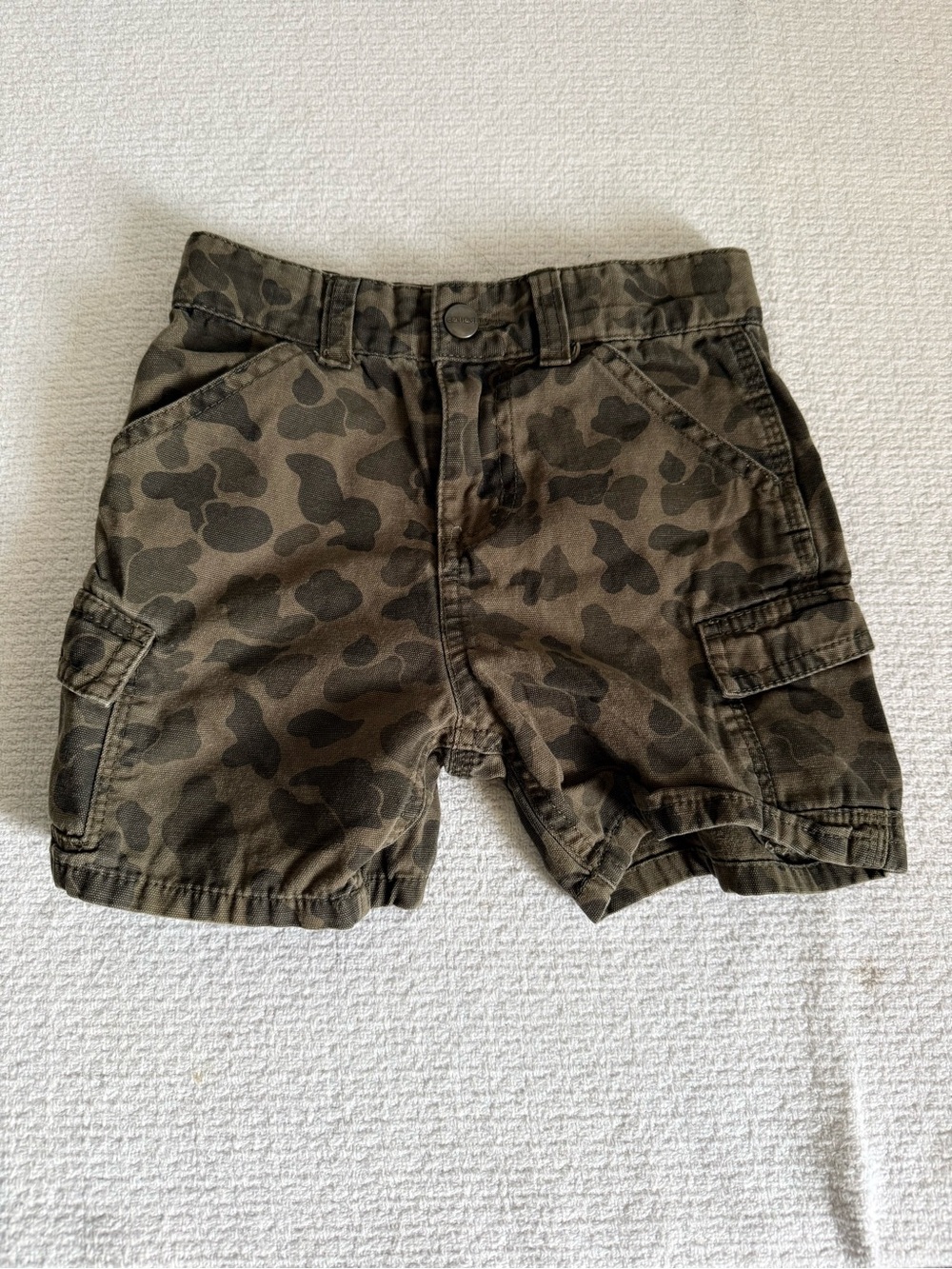 Carhartt Boys Camouflage Cargo Shorts - Olive